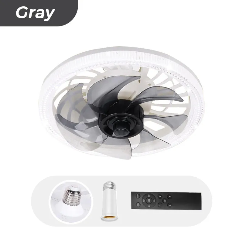 2-in-1 Mute Adjustable Fan Light with Remote Control