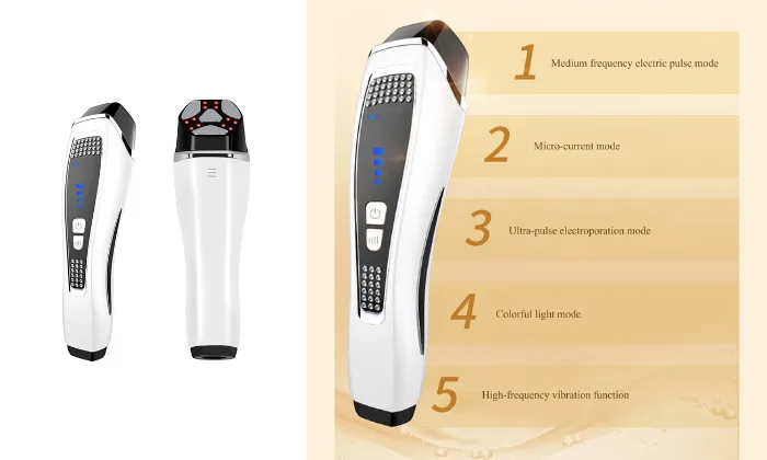 4-Gear Adjustable LCD Screen Facial Massage