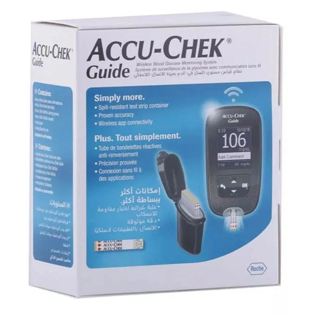 Accu-Chek Guide Wireless Blood Glucose Monitoring System   Accu-Chek Guide Strips, Pack of 50's   Accu-Chek Softclix Lancet, Pack of 100's