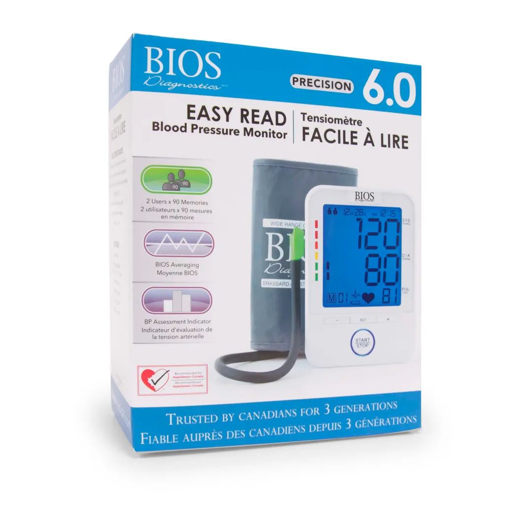 BIOS Diagnostics  Easy Read Blood Pressure Monitor