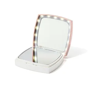 Blanche Led Compact Mirror White