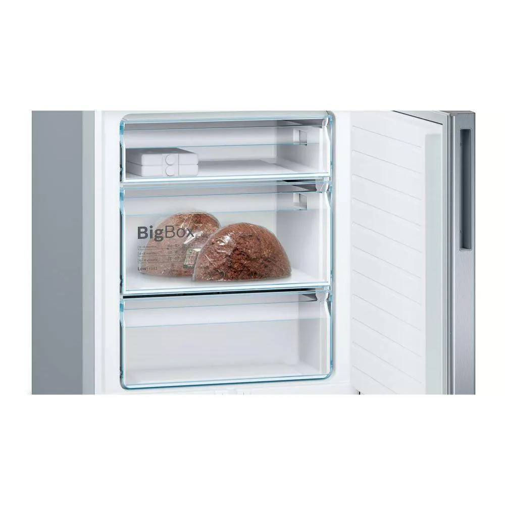 Bosch 70/30 Serie 6 Low Frost Freestanding Fridge Freezer - Inox | KGE49AICAG