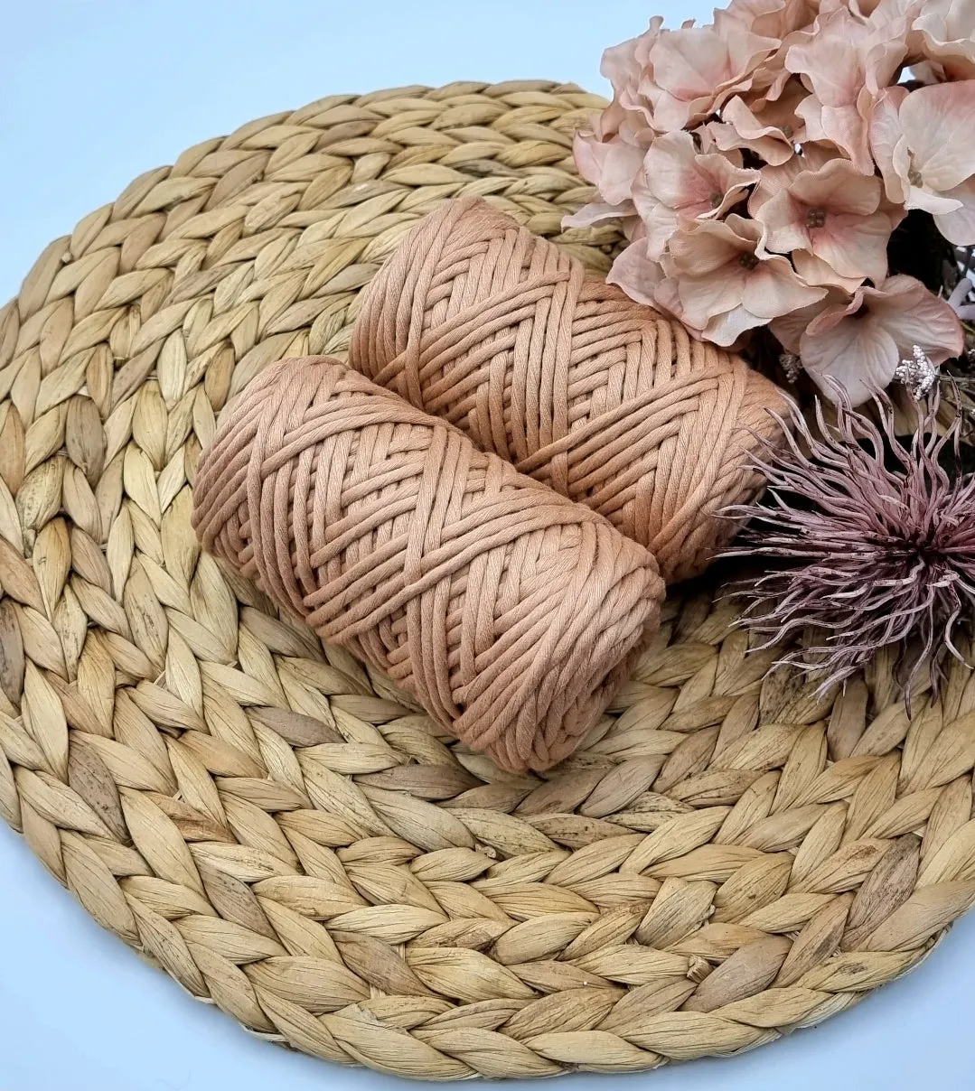 Brown Sugar - 3MM  Single Strand Luxe Cotton Macrame String 250gr