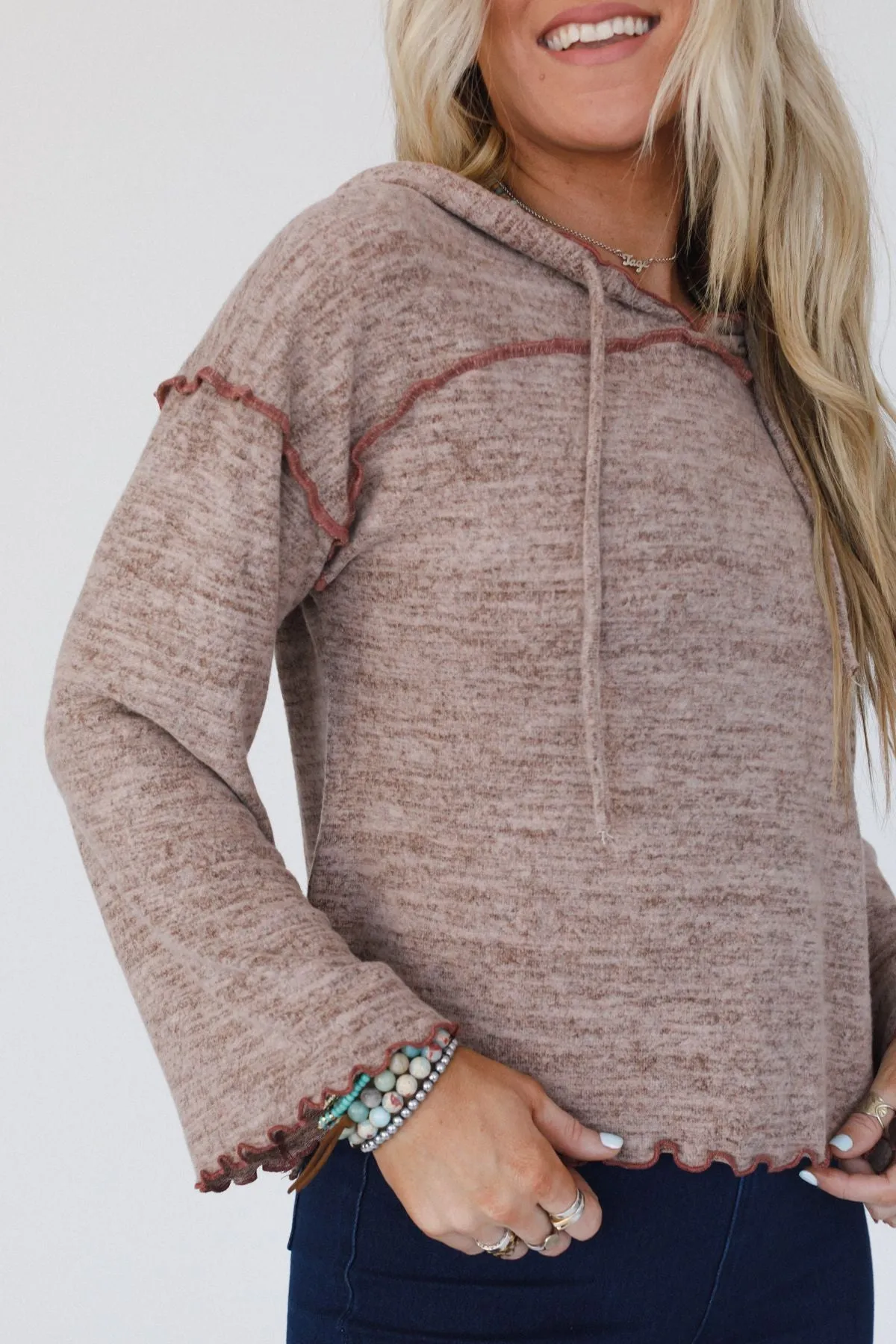 Canyon Comfort Hooded Top - Brown