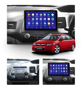 Car Dealz 10.2" Android 10.0 Honda Civic 8 FK FN FD 2005-2012 In Dash Plus OEM Fascia