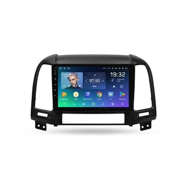 Car Dealz Premium Advanced 4G Data Model 10.2" Android 12.0 For Hyundai Santa Fe 2 2006 - 2012 In Dash Plus OEM Fascia