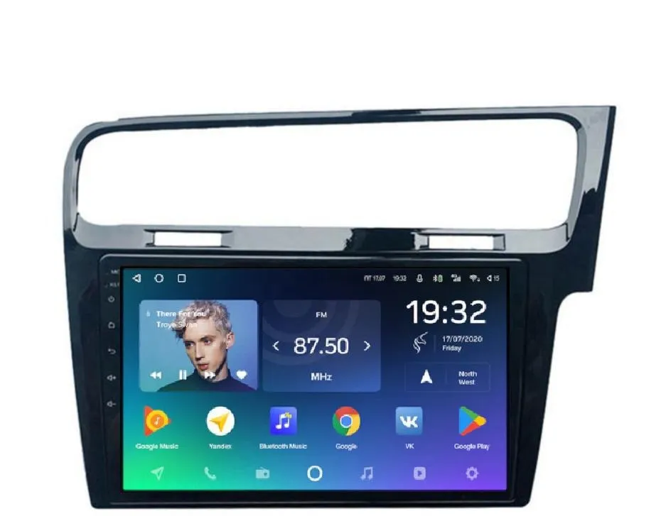 Car Dealz Premium Advanced 4G Data Model 10.2" Android 12.0 For Volkswagen Golf 7 2012 - 2020 In Dash Plus OEM Fascia