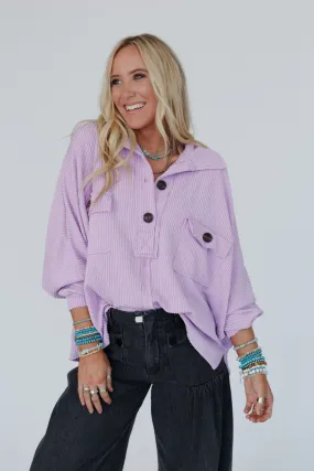 Color My World Oversized Top - Lilac