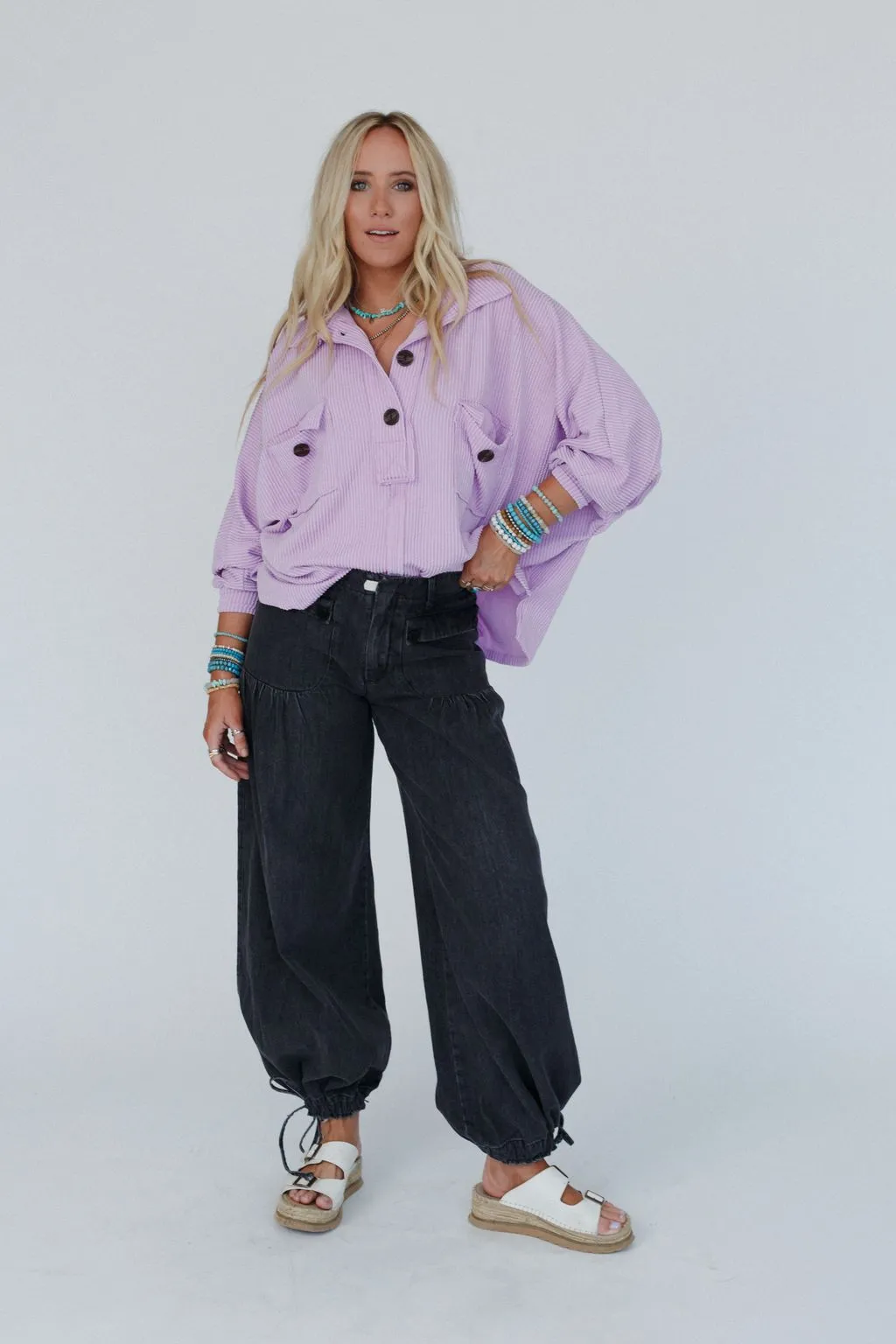 Color My World Oversized Top - Lilac