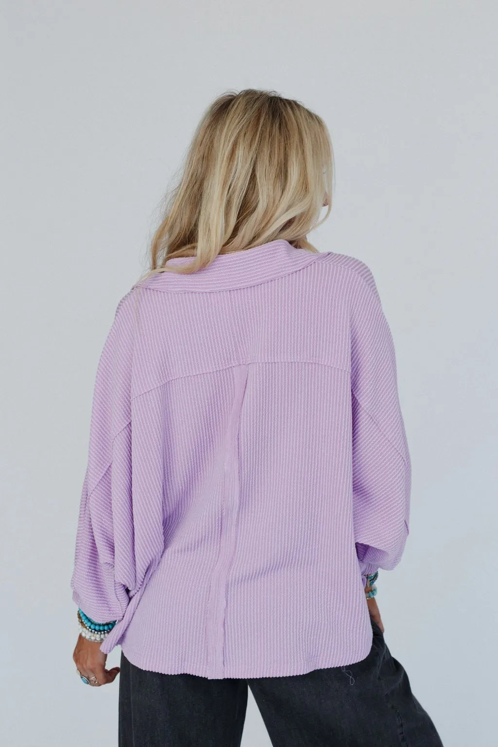 Color My World Oversized Top - Lilac