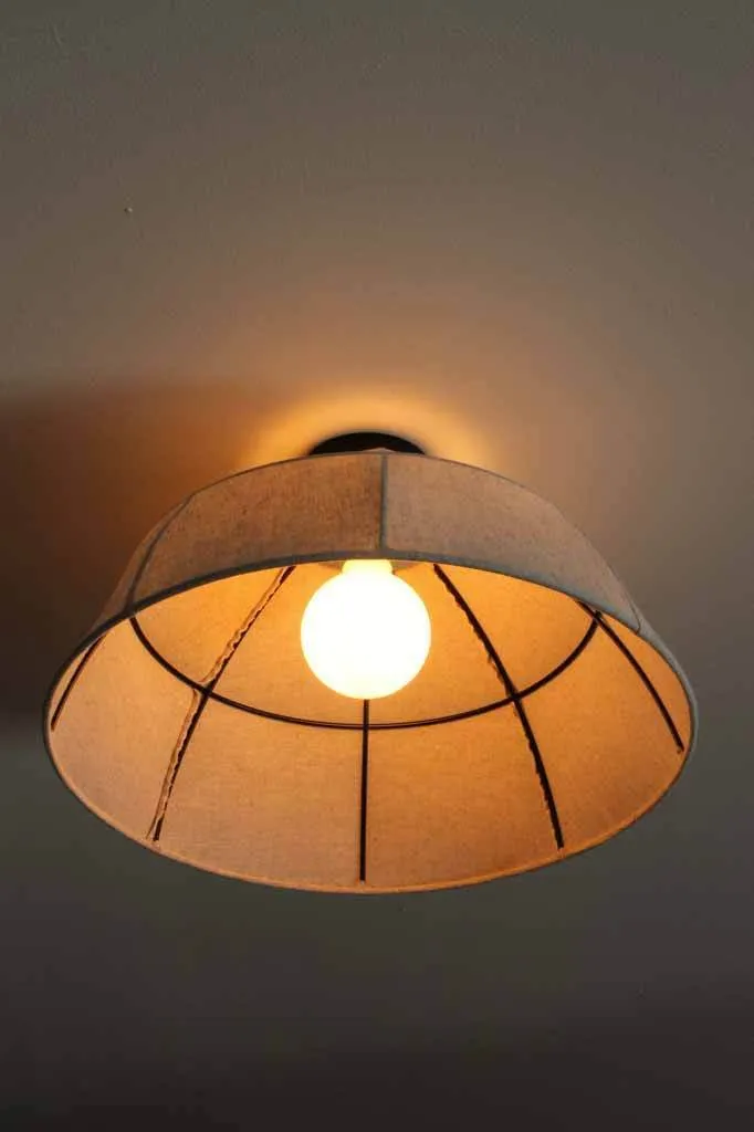 Farmhouse Linen Ceiling Light