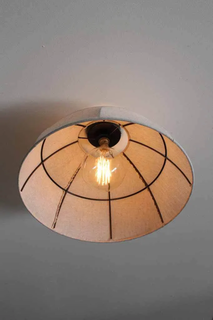 Farmhouse Linen Ceiling Light