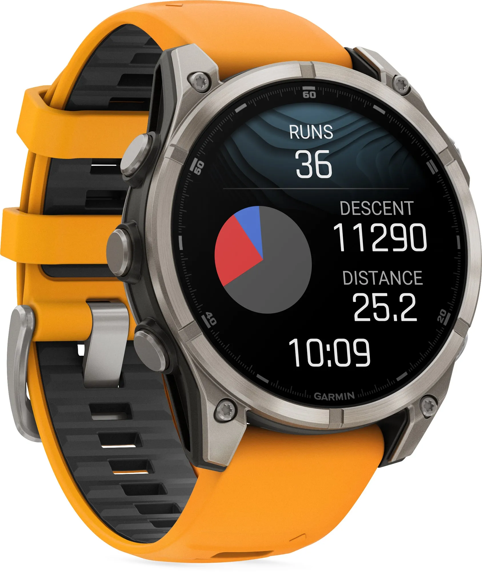 Garmin Fenix 8 AMOLED Sapphire 47mm HRM With GPS Multisport Watch - Orange