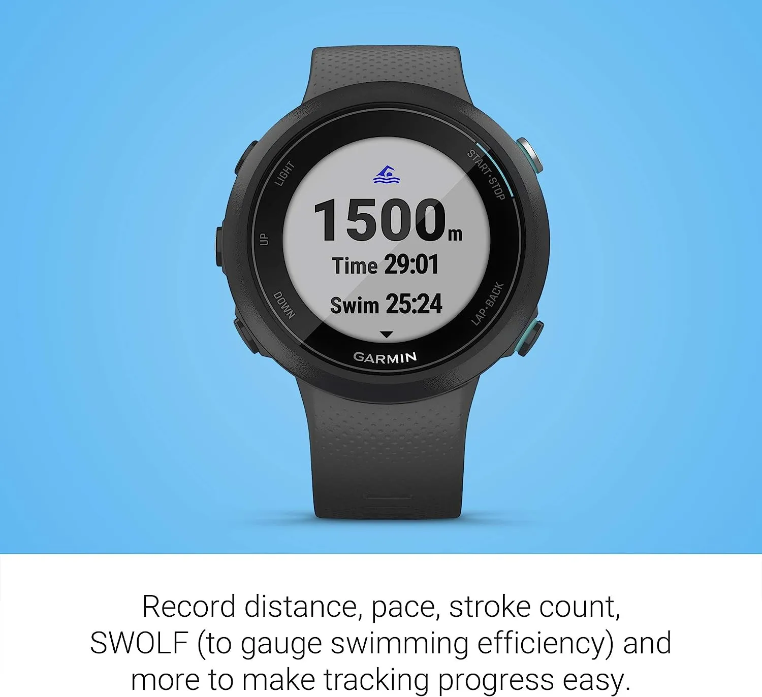 Garmin Swim 2 GPS Swimming Smartwatch - Slate Gray (010-02247-00)