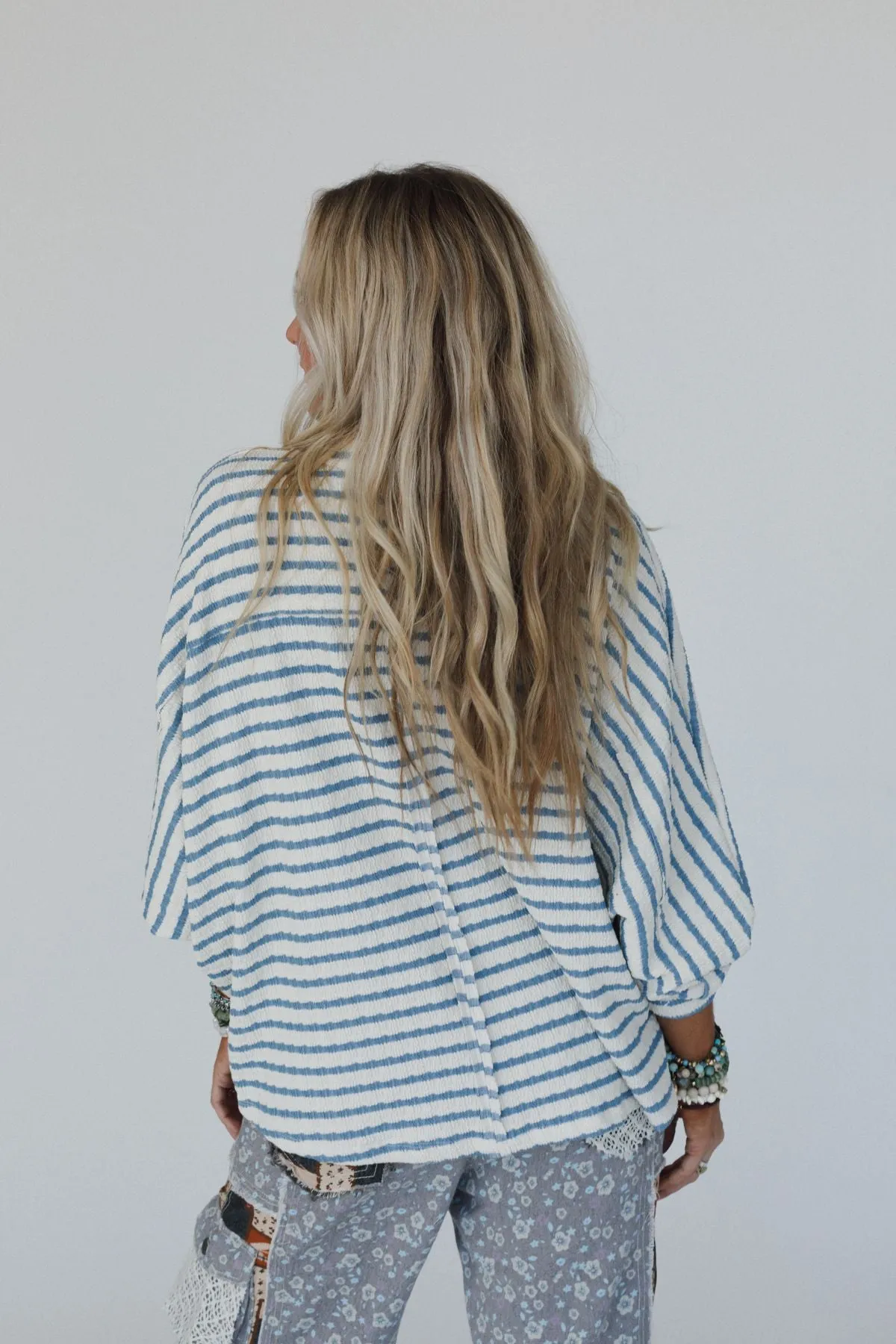 Jodi Striped Top - Blue