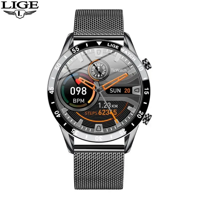 LIGE Luxury Touch Screen Smart Watch