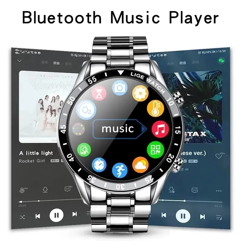 LIGE Luxury Touch Screen Smart Watch