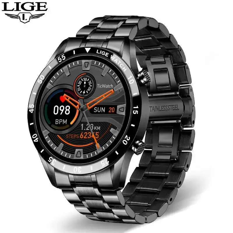 LIGE Luxury Touch Screen Smart Watch