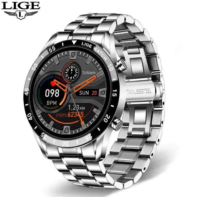 LIGE Luxury Touch Screen Smart Watch