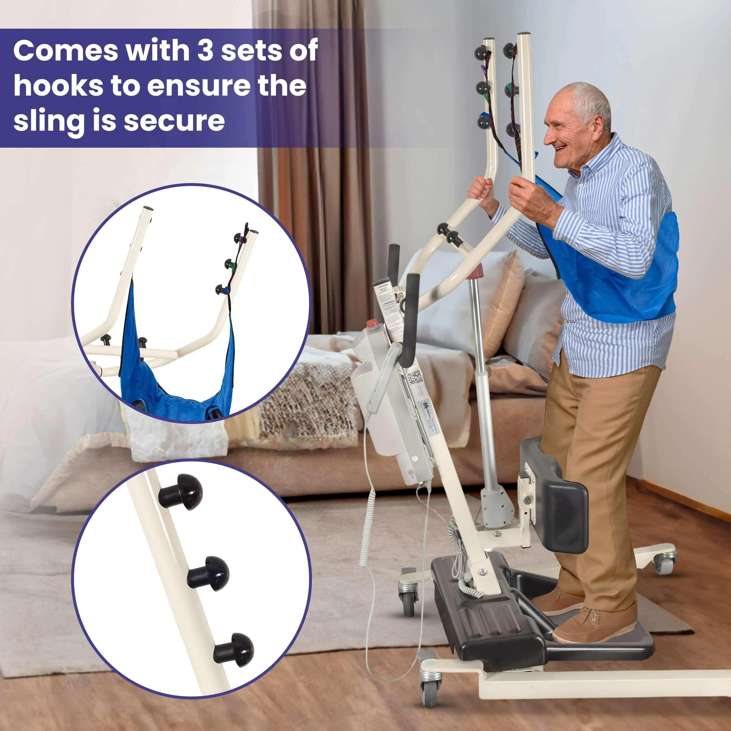 MedaCure Free Spirit Sit to Stand Powered Patient Assist Lift