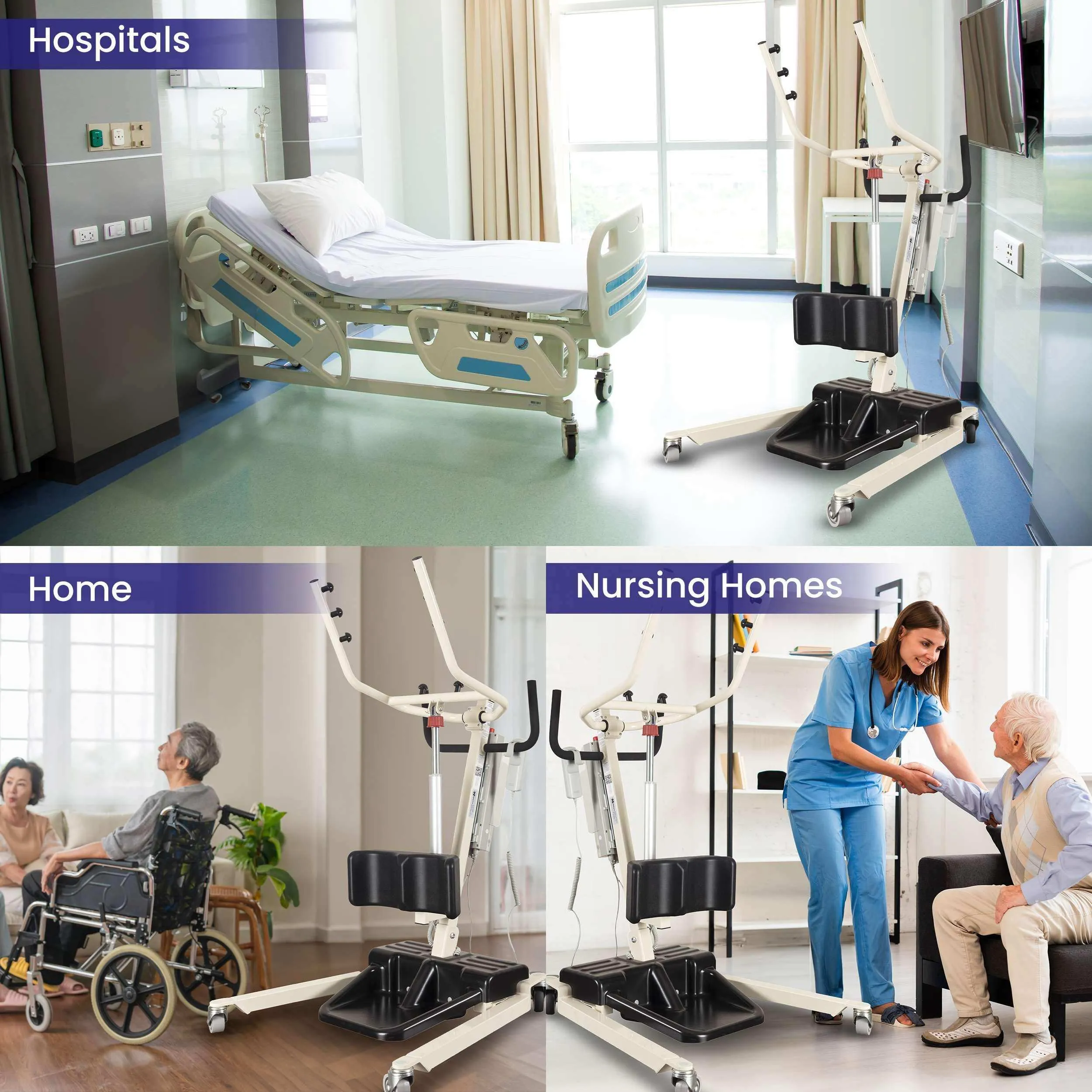 MedaCure Free Spirit Sit to Stand Powered Patient Assist Lift