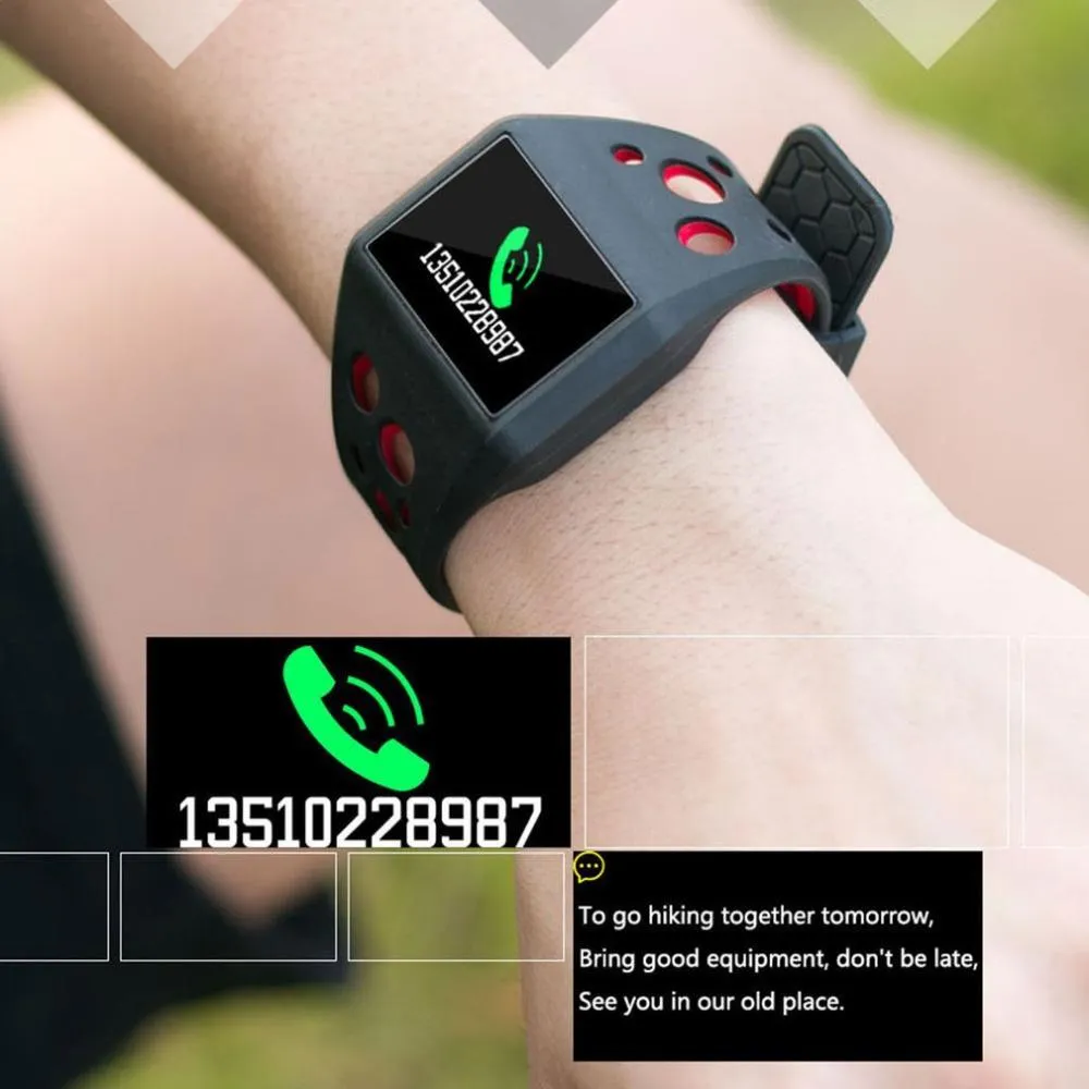 New Bluetooth Smartband Bands Blood Pressure IP68 Waterproof Smartwatch For IOS Android