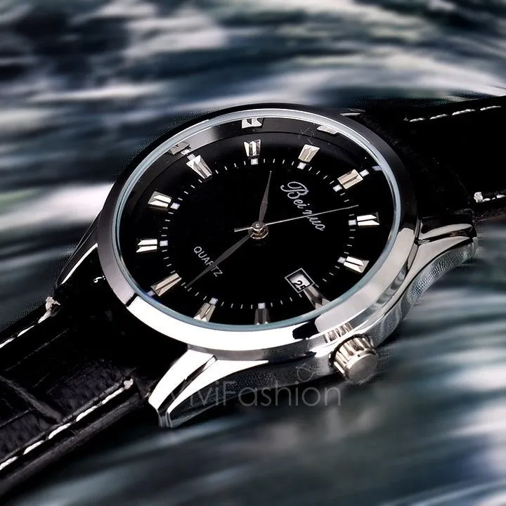 New Man / Men's Quartz Wrist Watches With Auto Date Display Function VVF