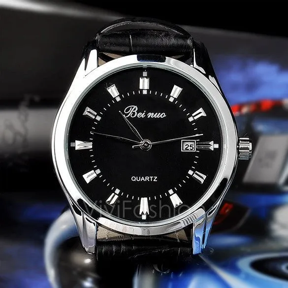 New Man / Men's Quartz Wrist Watches With Auto Date Display Function VVF