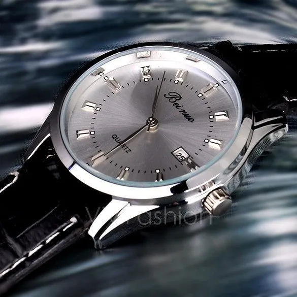 New Man / Men's Quartz Wrist Watches With Auto Date Display Function VVF