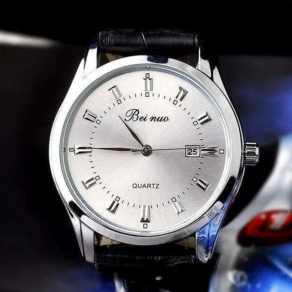 New Man / Men's Quartz Wrist Watches With Auto Date Display Function VVF