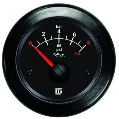 Oil Pressure Gauge 12/24V