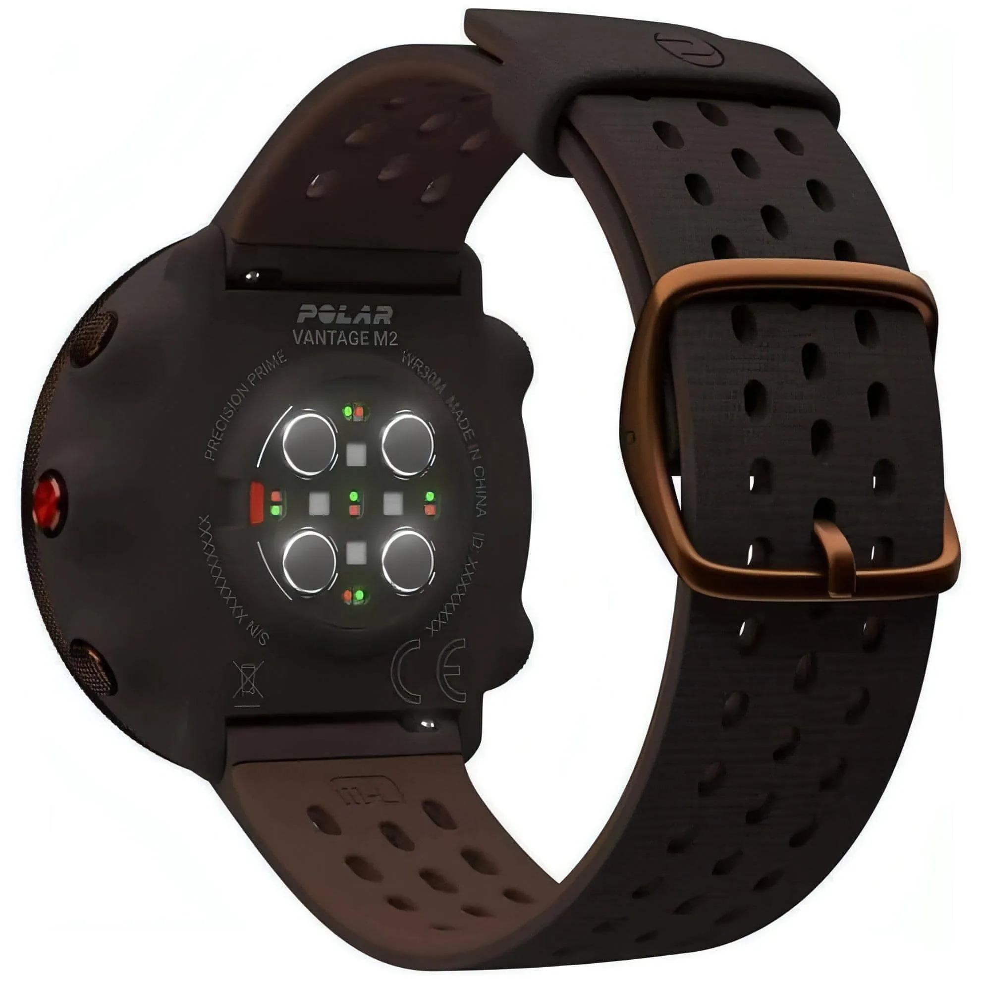 Polar Vantage M2 GPS HRM Multisport Watch - Brown