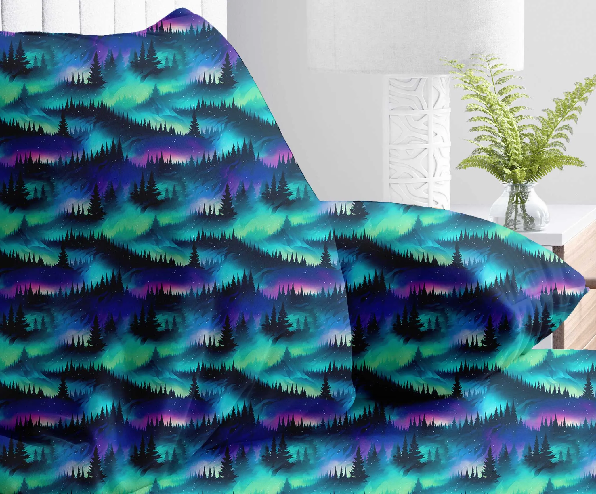 [Pre Order] Fabulous Fall Northern Lights - Bamboo Pillowcase Set of 2 (EST SHIP LATE OCT)