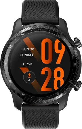 TicWatch Pro 3 Ultra GPS Smartwatch - Wear OS, Qualcomm SDW4100, Blood Oxygen & Fatigue Monitoring, 3-45 Day Battery, NFC, Mic & Speaker