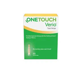 Verio Test Strips 50 Each By Onetouch